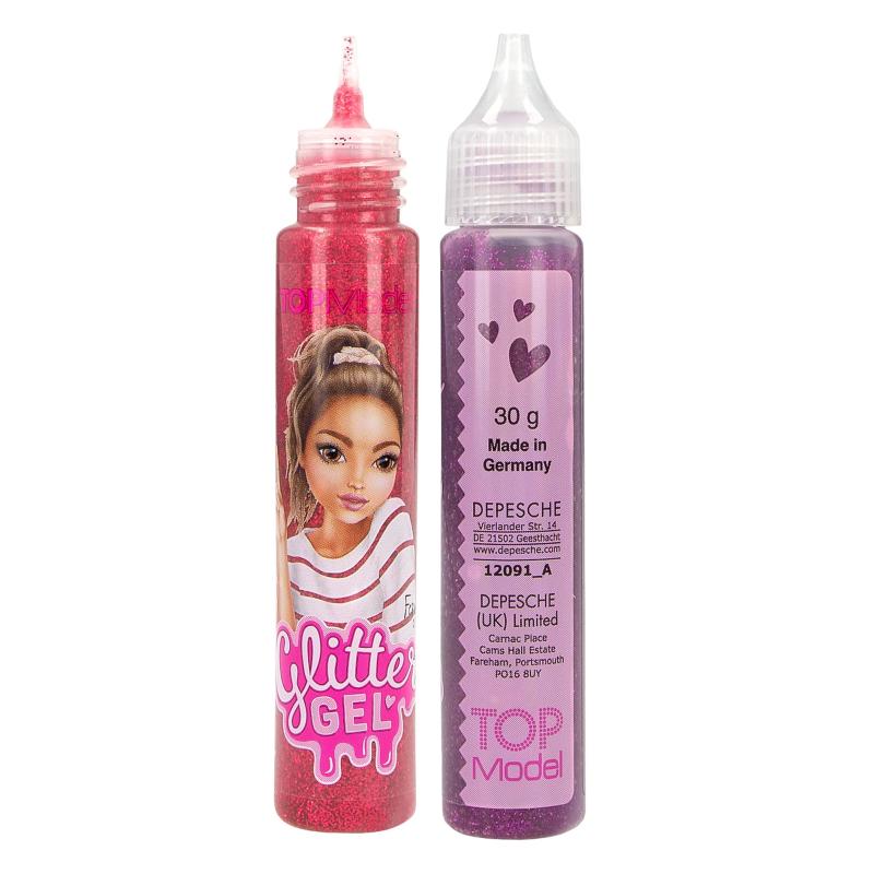 TOPModel gel con purpurina