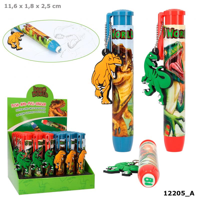 Goma de borrar retráctil, Dino World