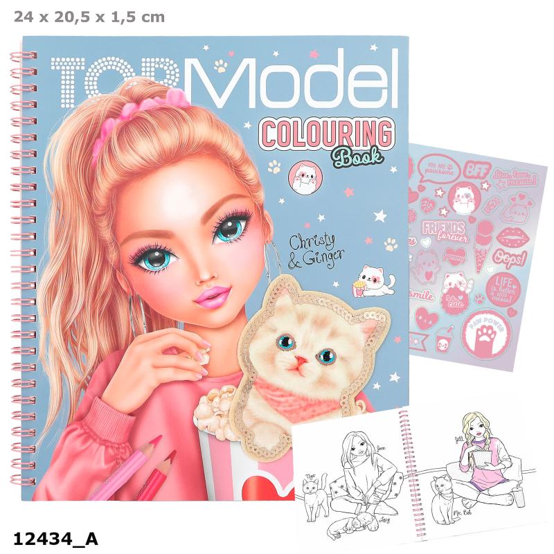 TOPModel libro colorear CUTIE STAR