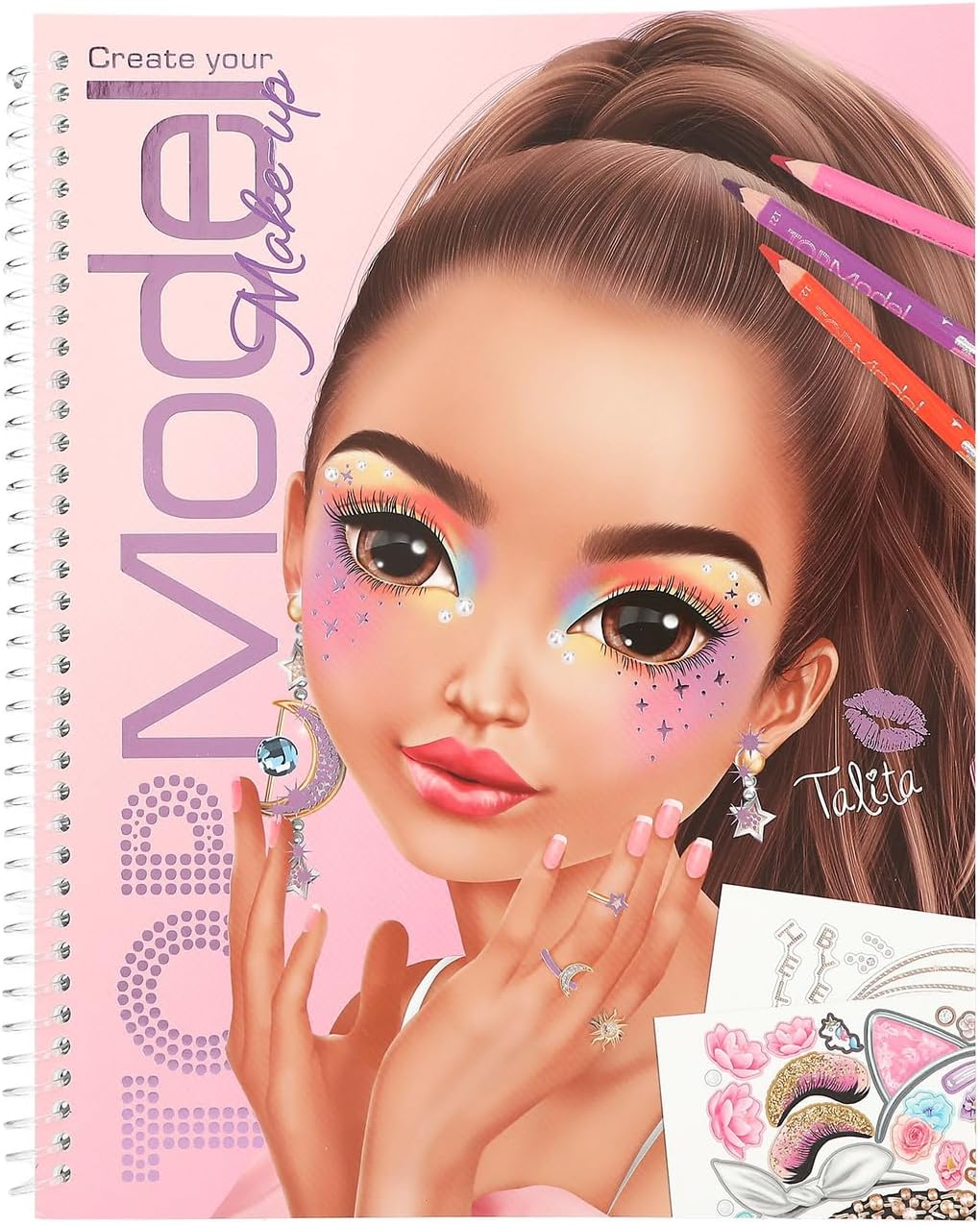 TOPModel Make-up Colouring Book