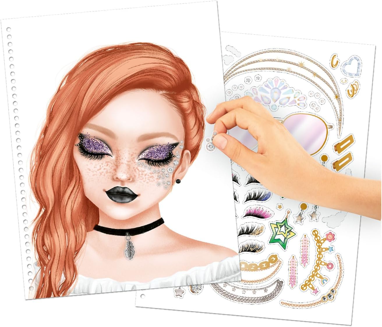TOPModel Make-up Colouring Book