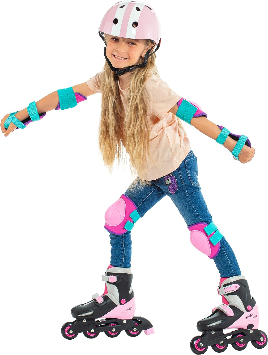 Patines en línea 3 en 1 rosa