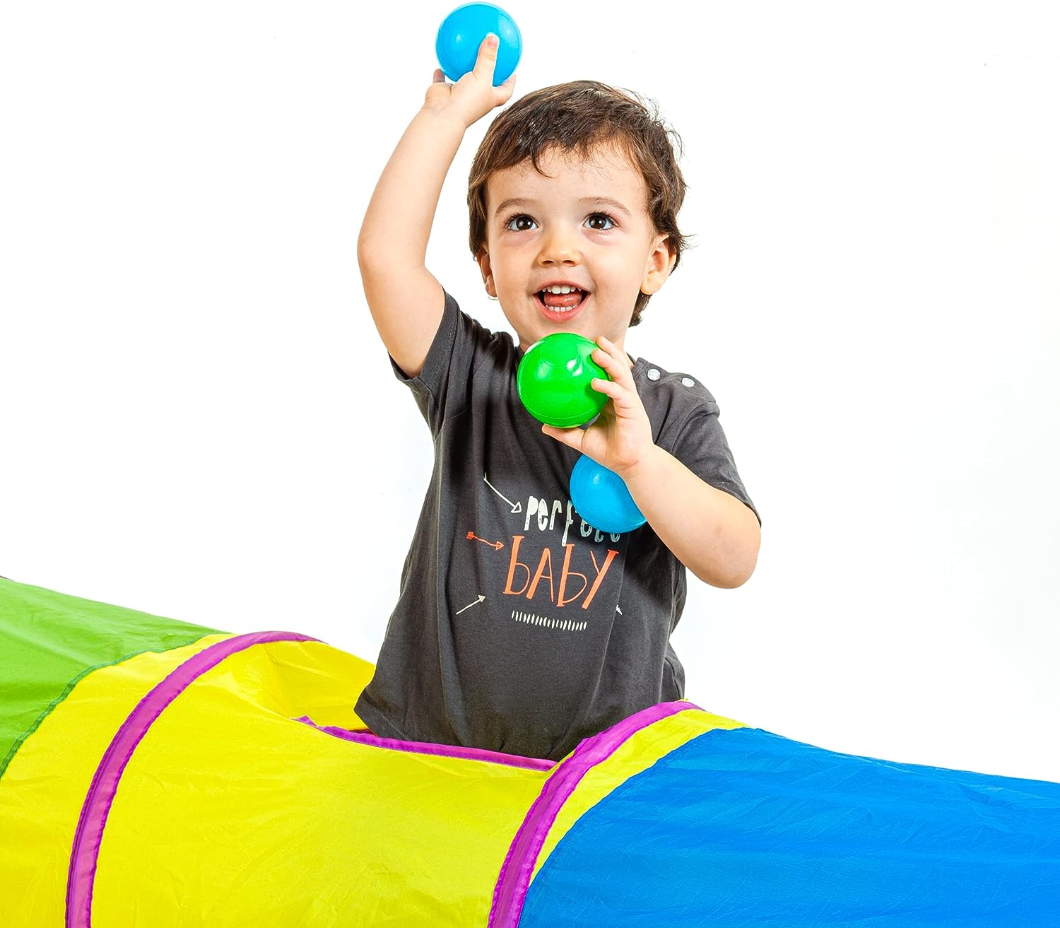 Túnel de bolas con 25 bolas