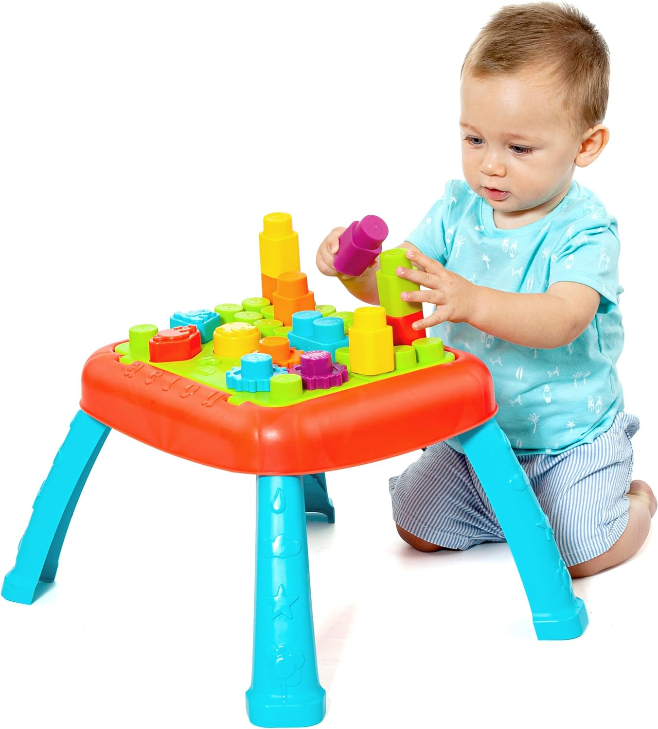 Mesa de actividades con 20 piezas
