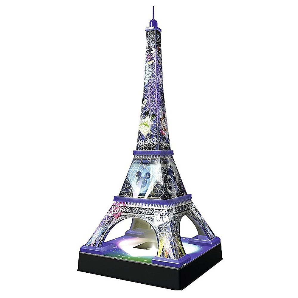 Puzzle 3D Torre Eiffel Disney Night Edition