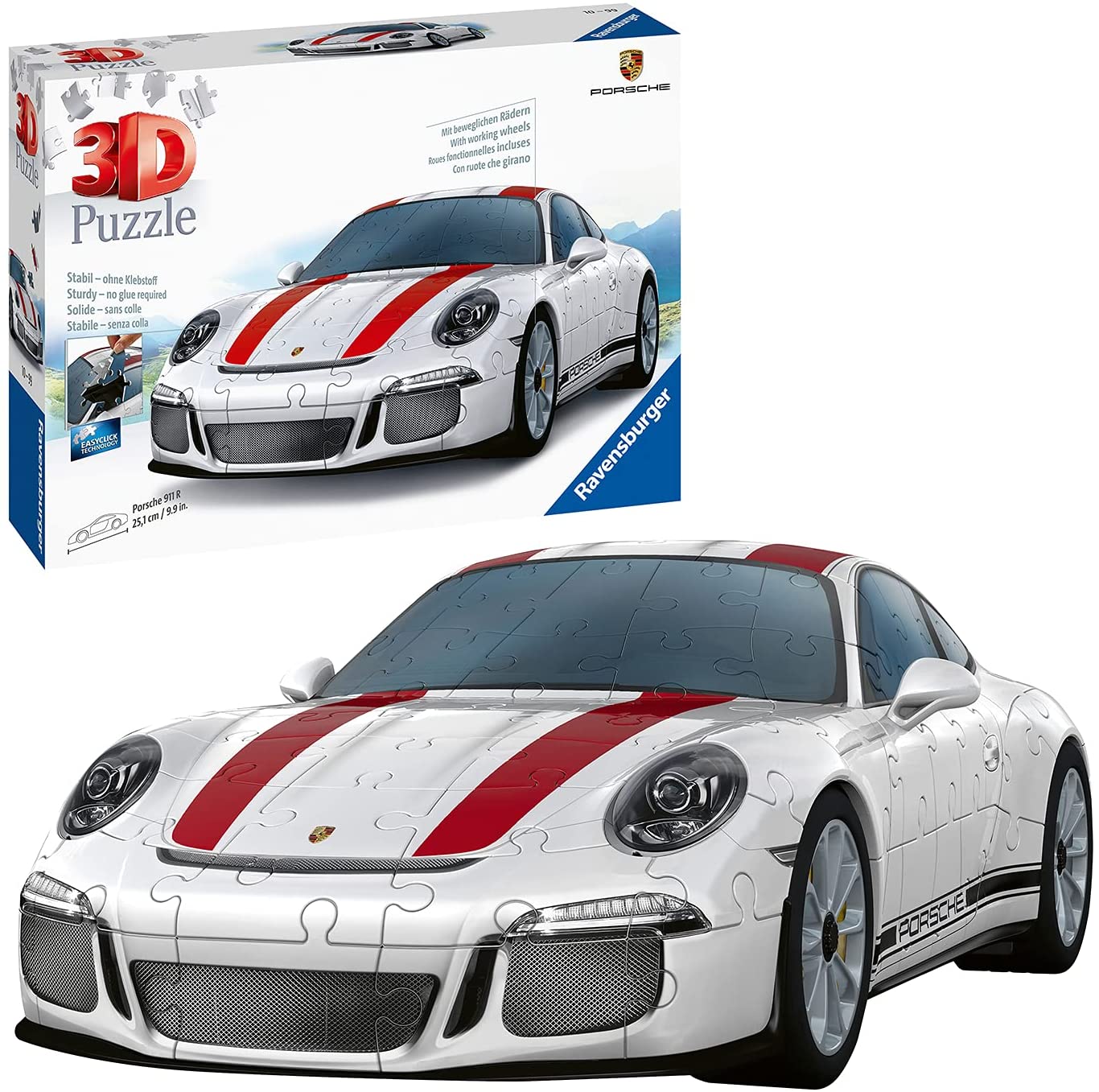 Puzzle 3D Porsche 911 (108 piezas)