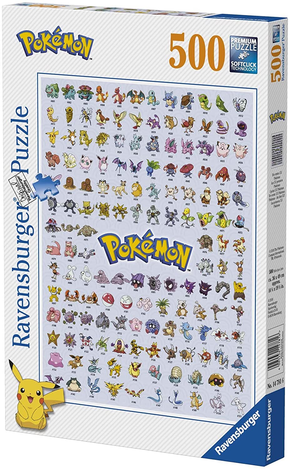 Puzzle 500 Pokémon