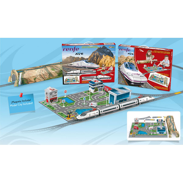 RENFE AVE con Maqueta Ciudad y Túnel de Montaña