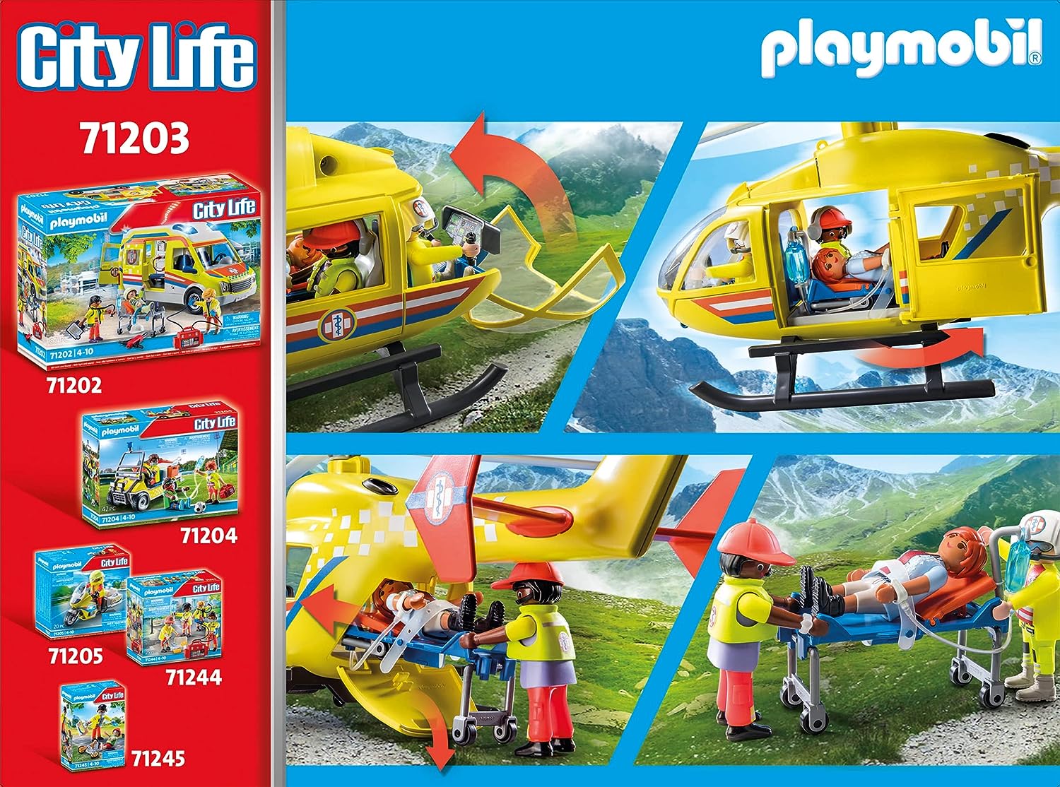 Playmobil City Life Moto de Emergencias con Luz Intermitente 71205