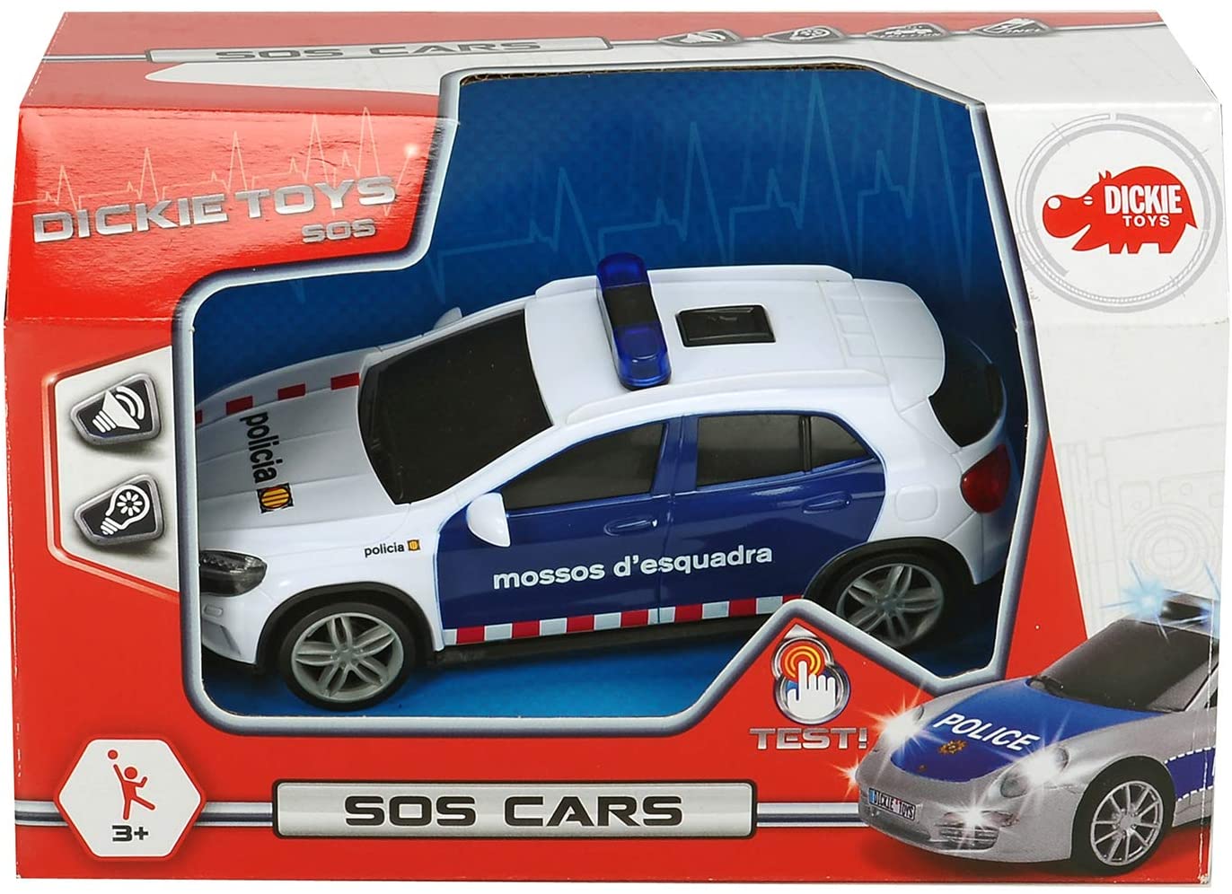 Coche Mossos d'Esquadra 1:36 con Luz y Sonido