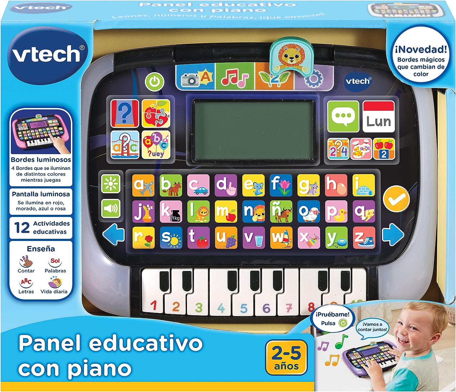 Tablet infantil educativa con piano