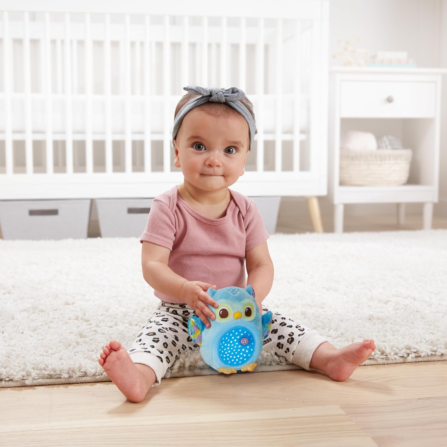 Proyector de peluche Búho estrellitas