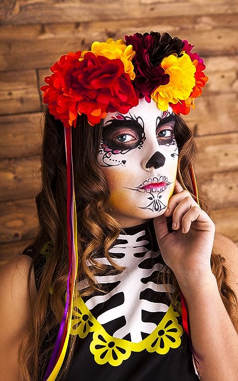 Diadema de lujo Katrina rosas de colores