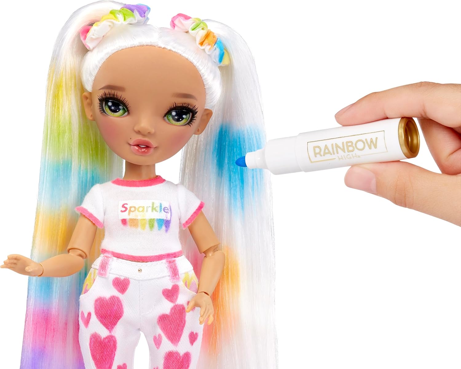Rainbow High Muñecas Color & Create - Green Eyes