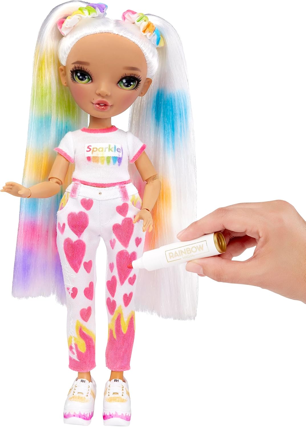 Rainbow High Muñecas Color & Create - Green Eyes