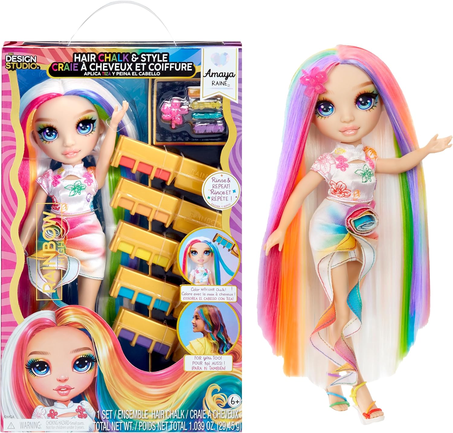 Rainbow High Hair Chalk & Style with Amaya