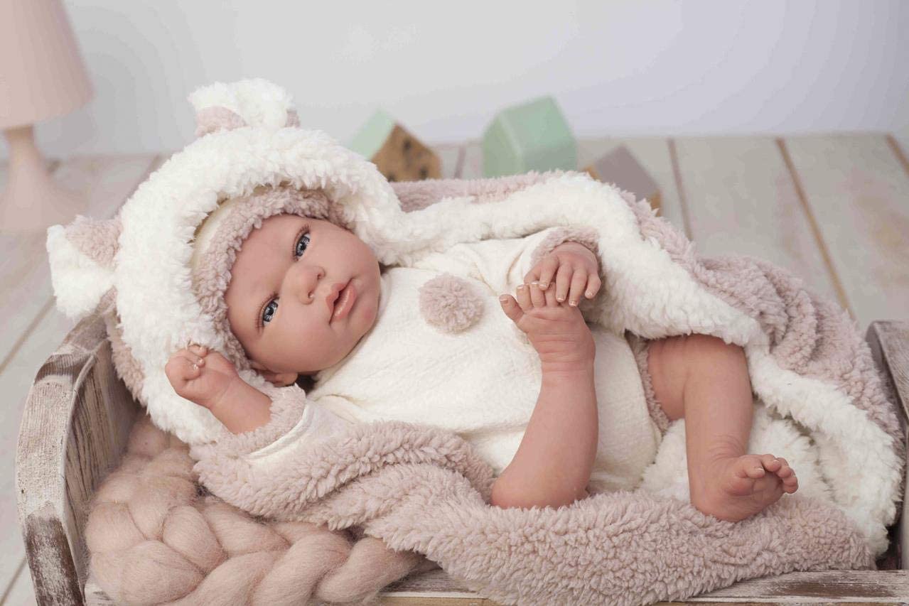 Reborn Anna 40cm con Manta y Peluche