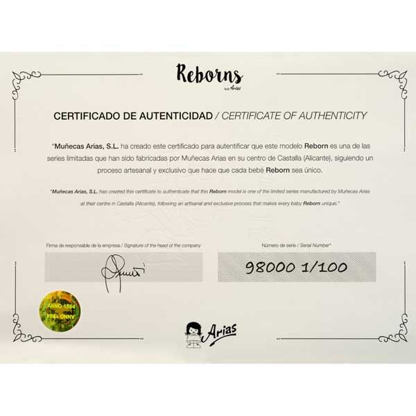 Reborn Anna 40cm con Manta y Peluche