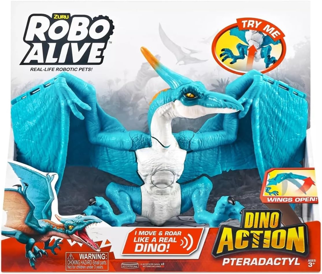 Dinosaurio Pterodáctilo Robo Alive, Dino Action
