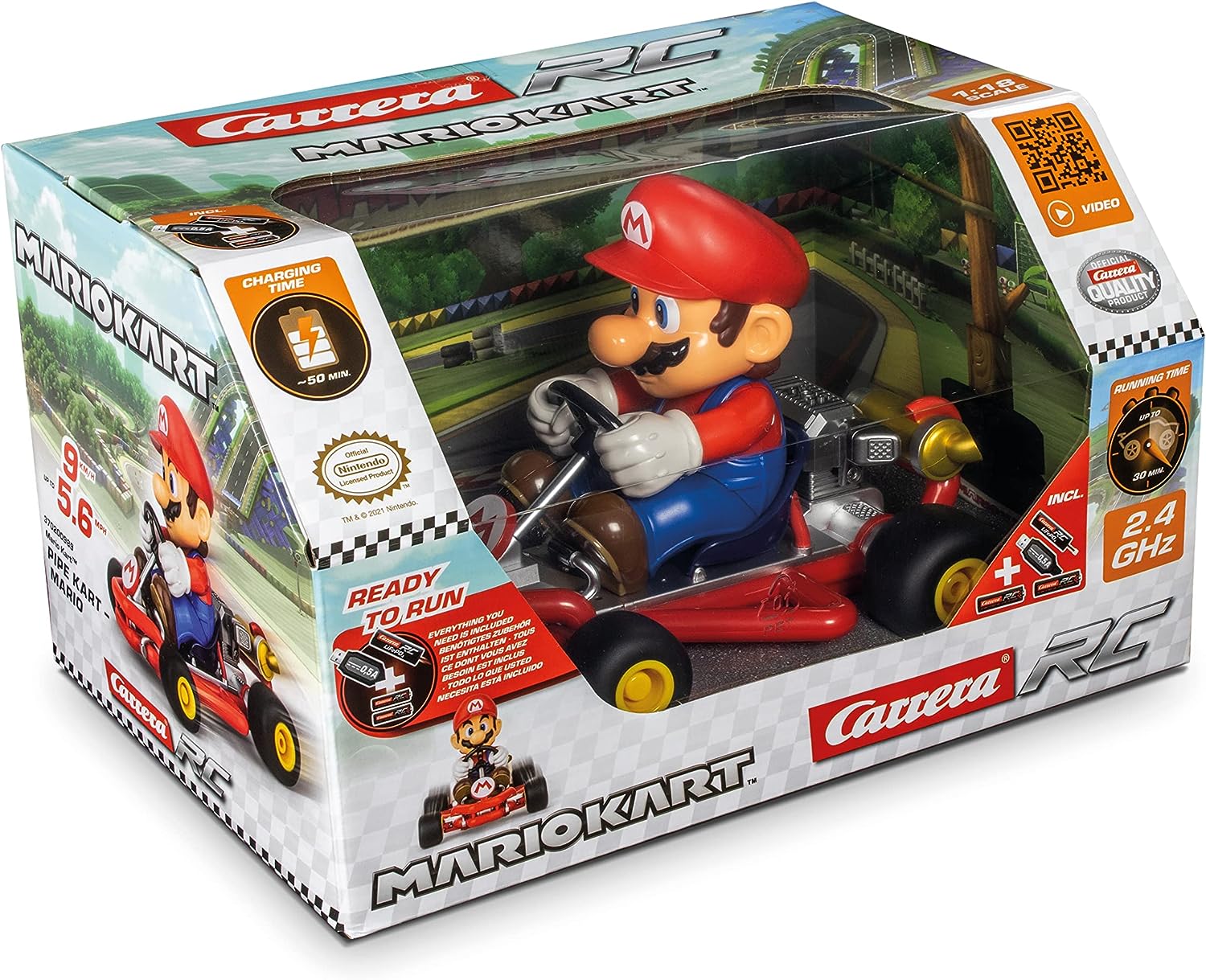 R/C Mario Kart Pipe Cart 1:18