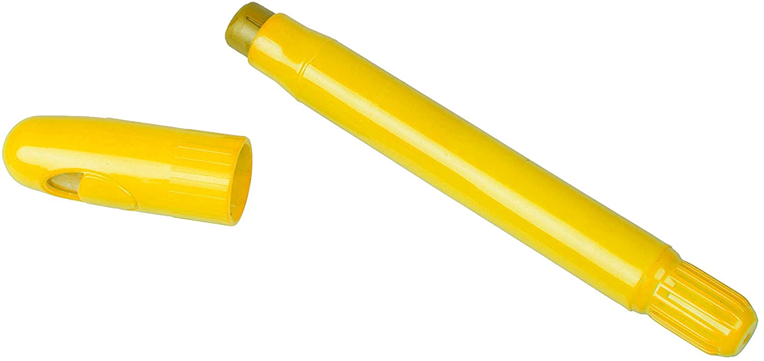 Crayón Amarillo con Rosca y Tapa