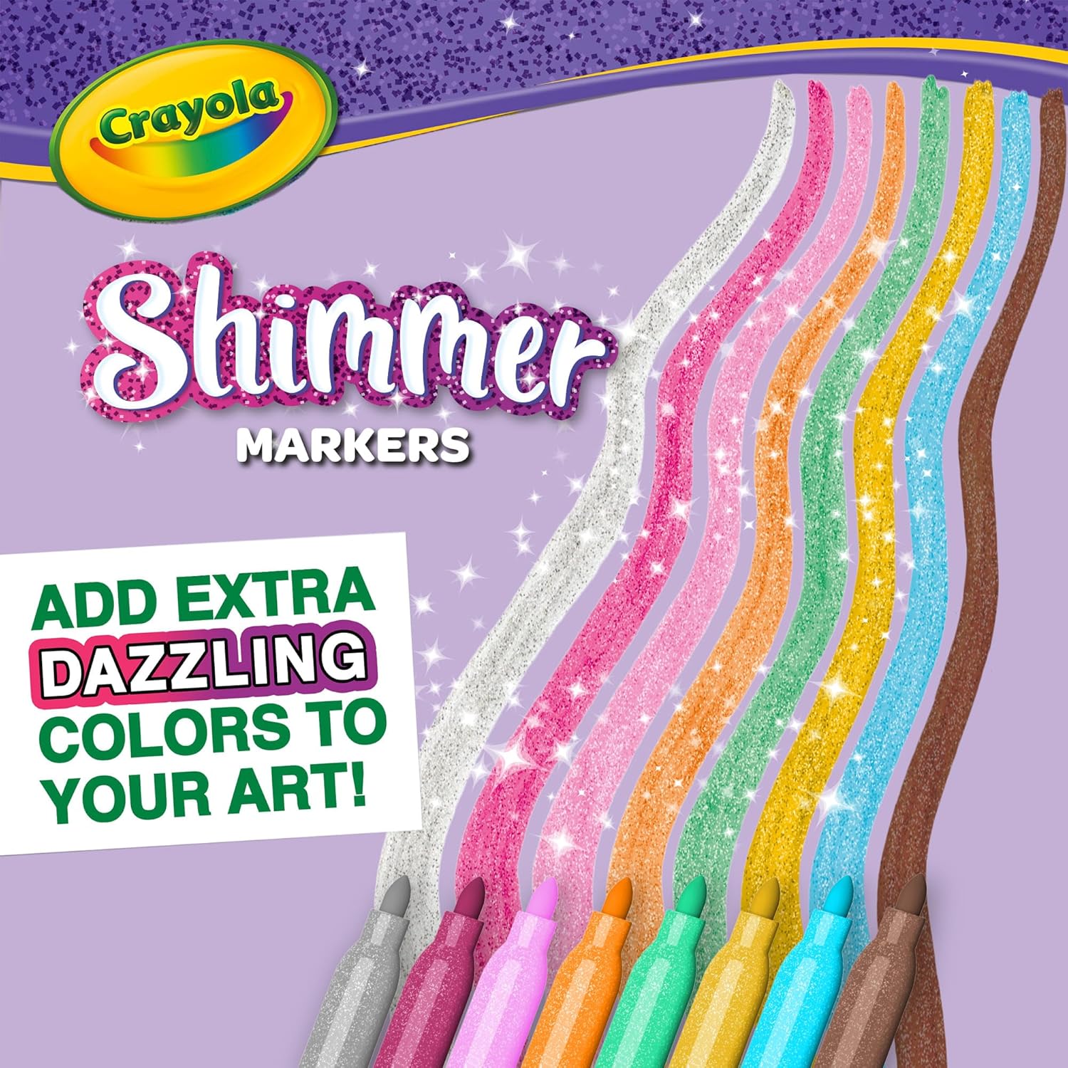 8 Rotuladores Efectos Glitter