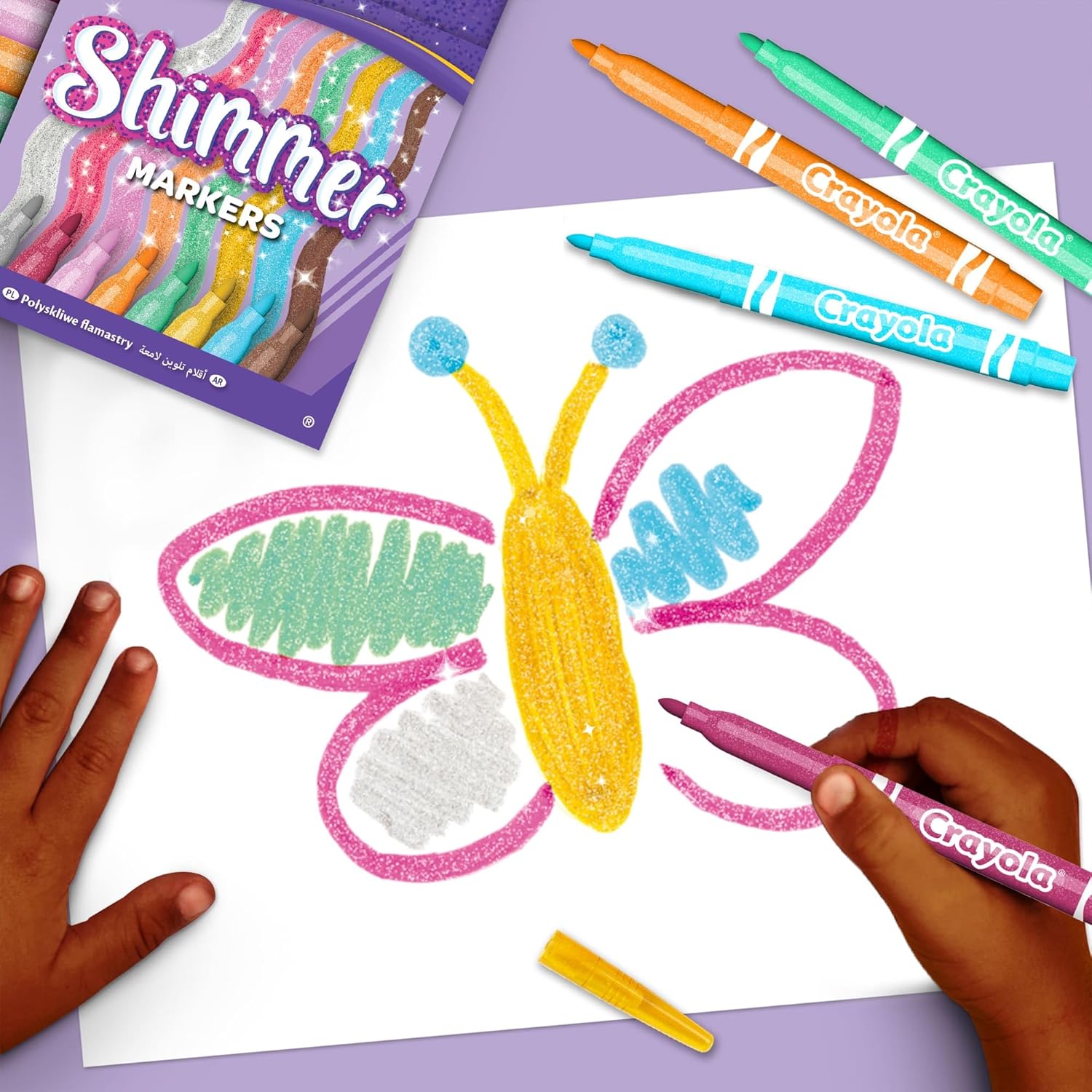 8 Rotuladores Efectos Glitter