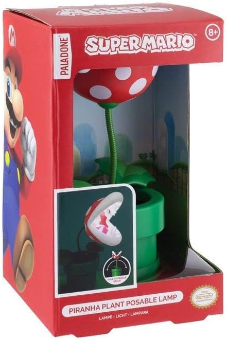 Lámpara Planta Piraña de Súper Mario