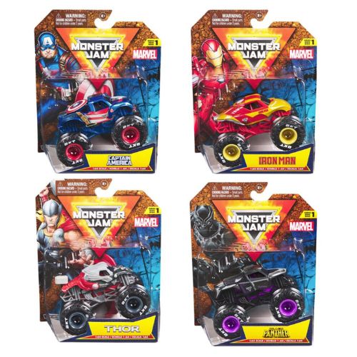 Monster Jam Marvel 1:64 Surtidos