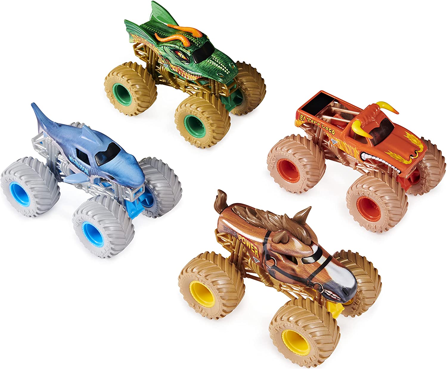 Monster Jam Die Cast 1:64 4-Pack