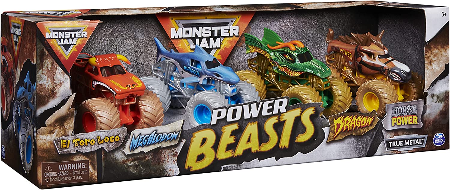 Monster Jam Die Cast 1:64 4-Pack