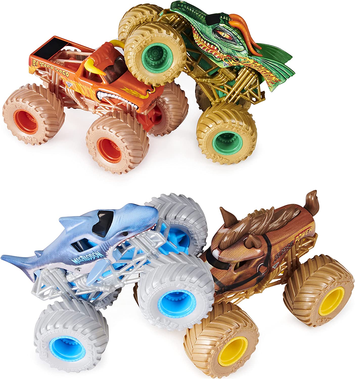 Monster Jam Die Cast 1:64 4-Pack