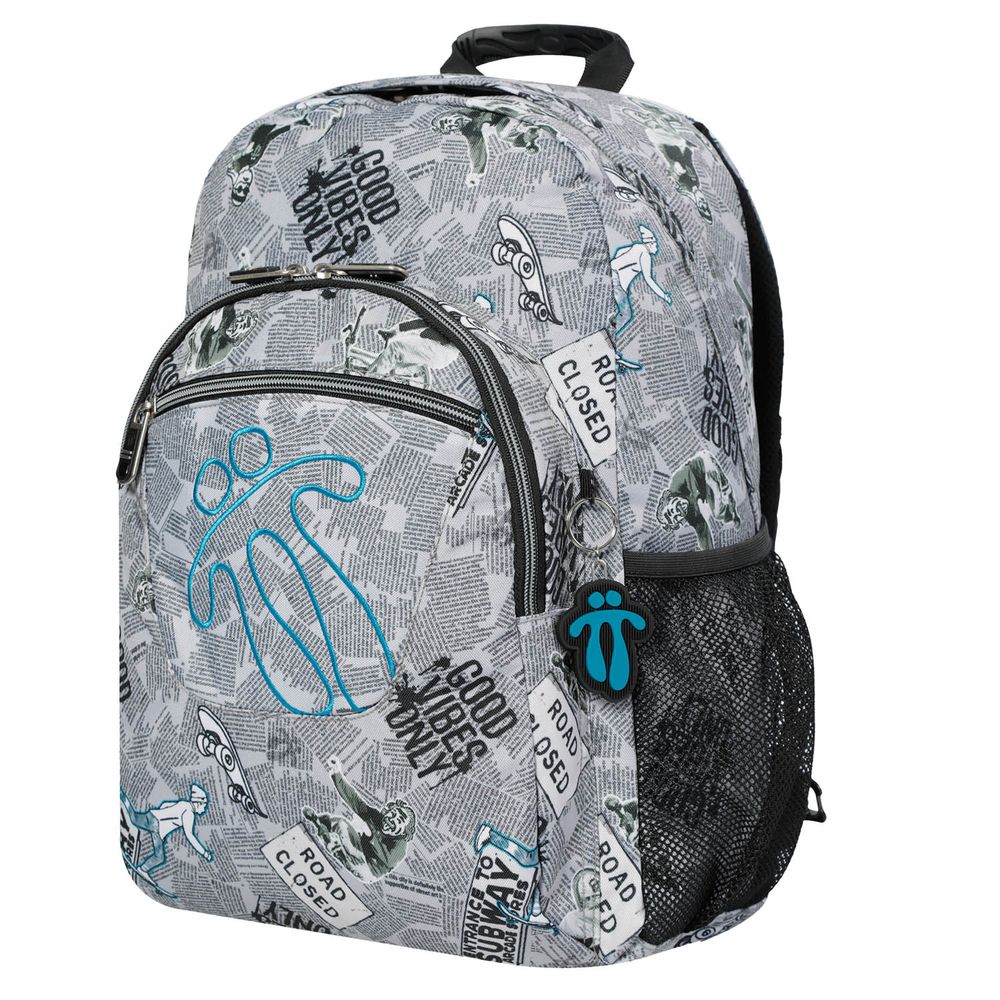 Mochila Escolar Adaptable a Carro - Newspaper