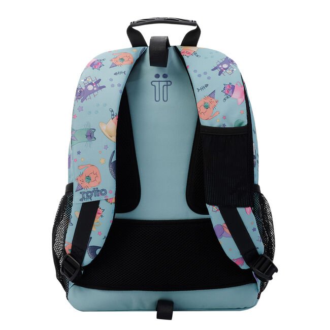 TOTTO Mochila Escolar - Gatos (7I6)