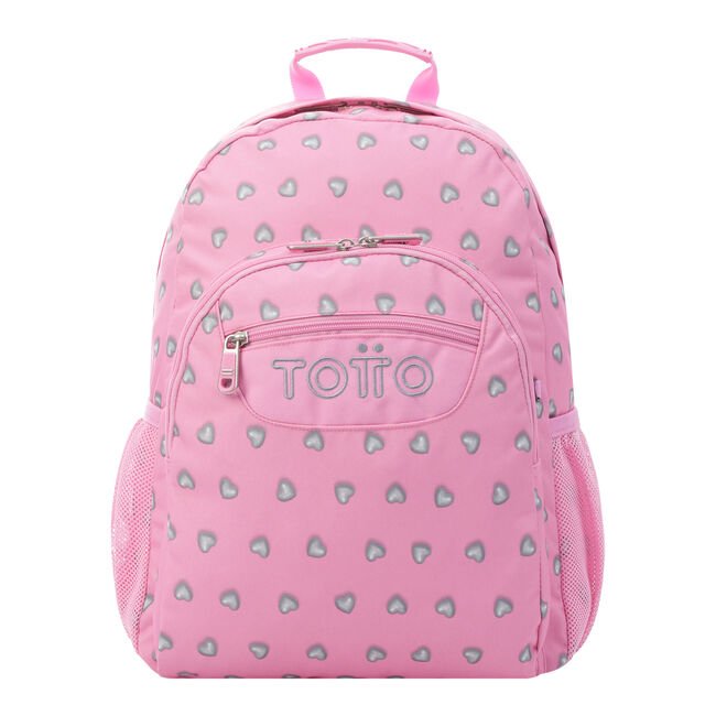 TOTTO Mochila Escolar - Corazones (7IU)
