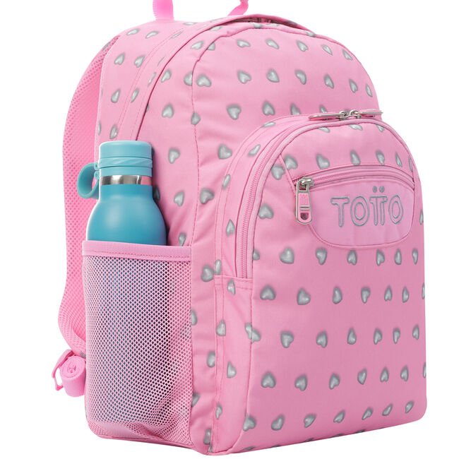TOTTO Mochila Escolar - Corazones (7IU)