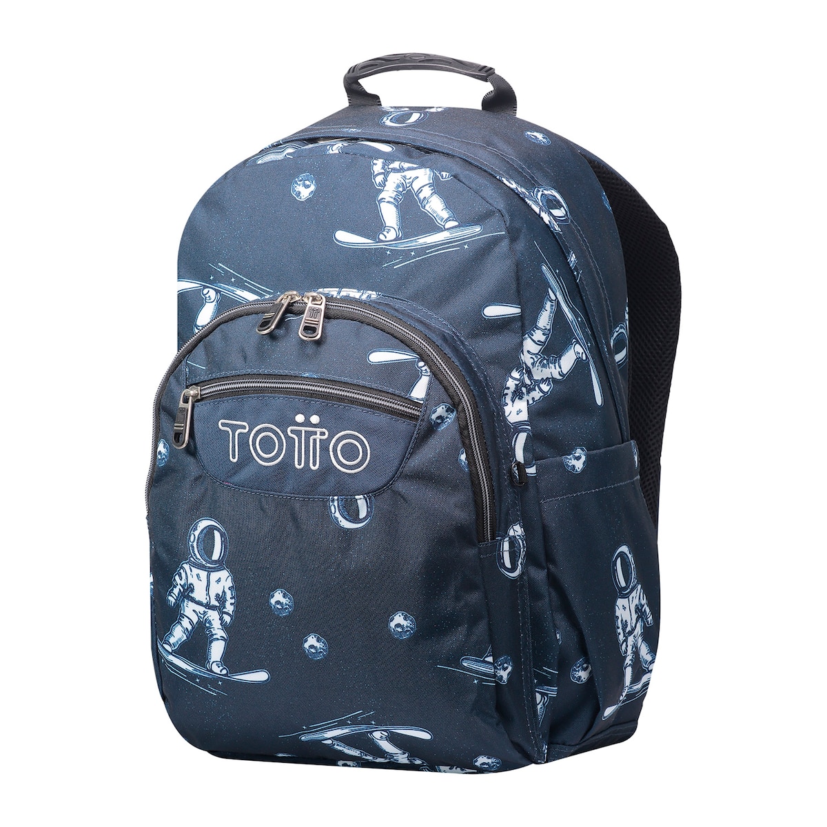 Mochila escolar adaptable Acuareles, astronautas