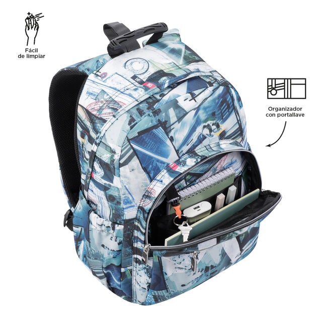 Mochila escolar Acuareles, Subway