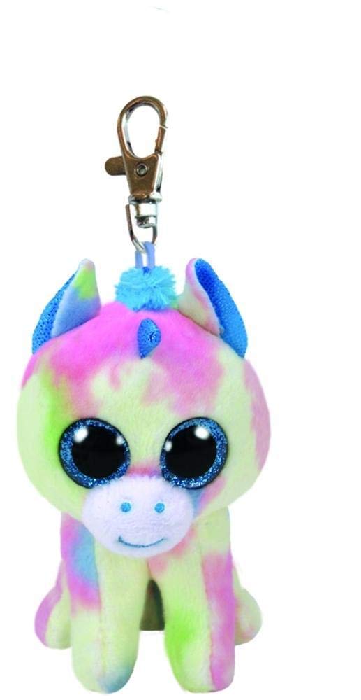 TY Clip: Blitz, unicornio azul 10cm