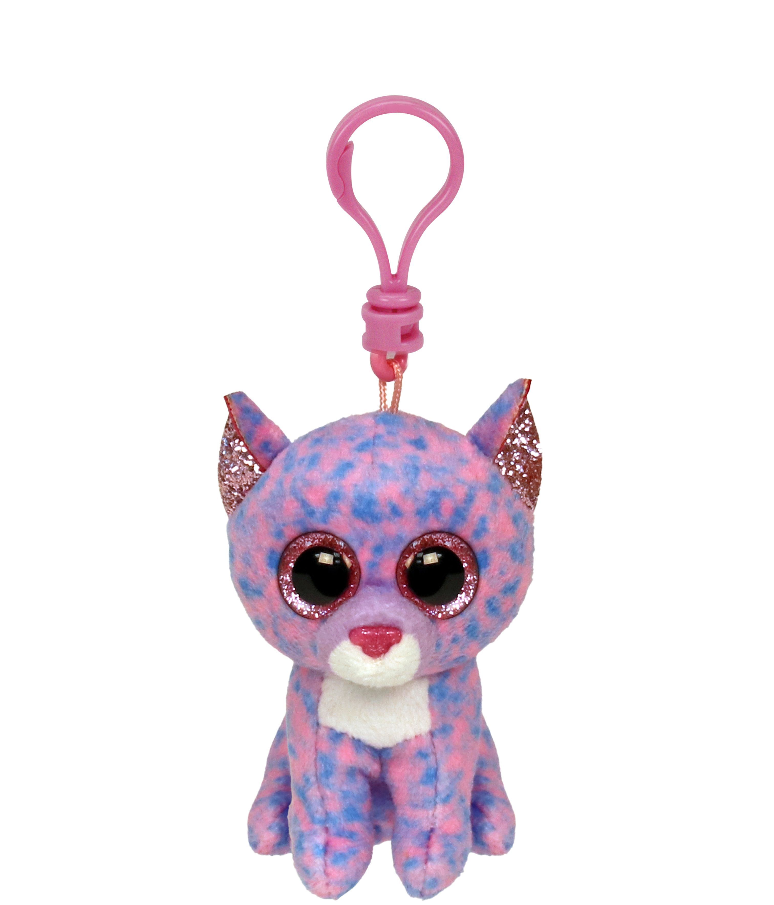 TY Clip: Cassidy, gato tonos púrpura 8,5cm