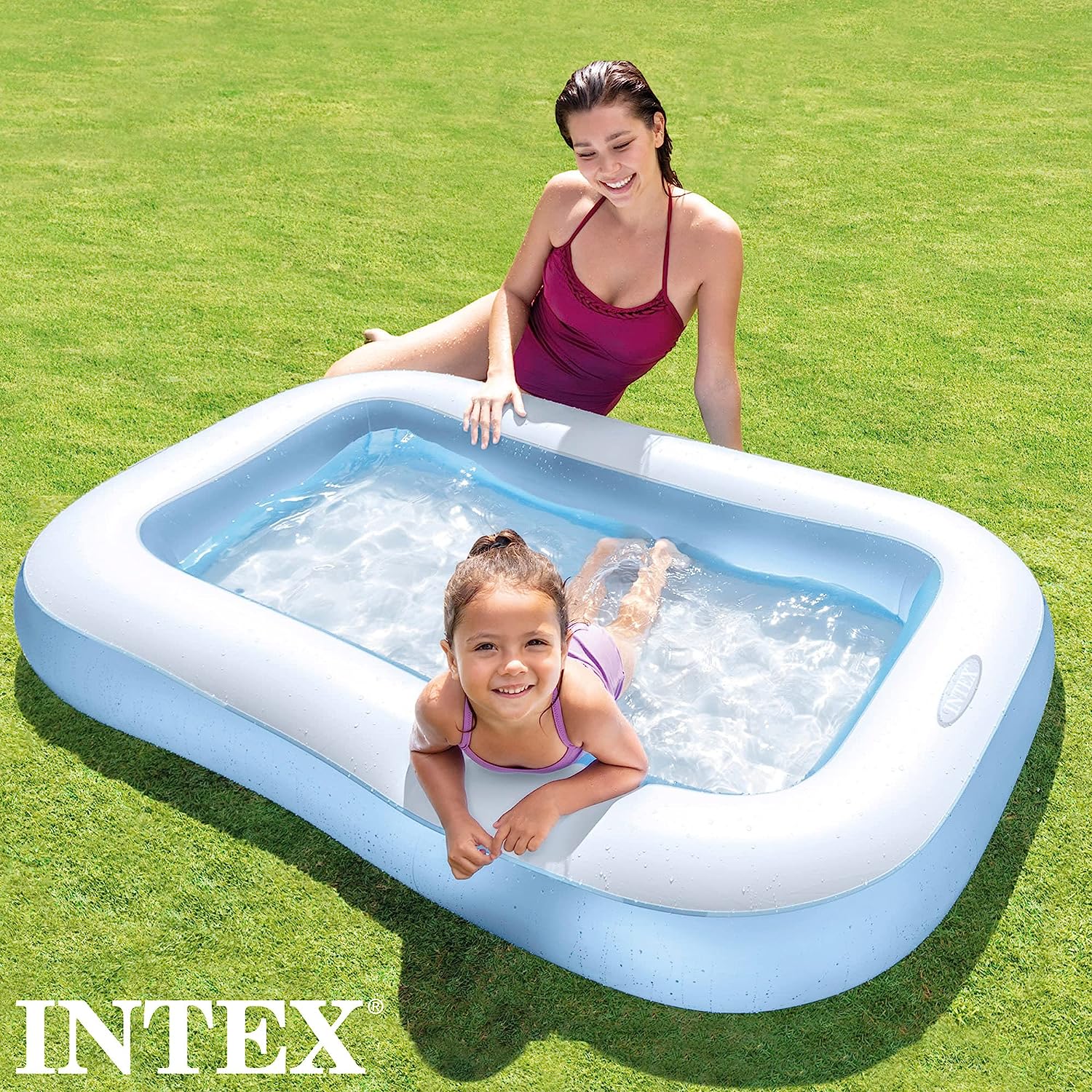 Piscina bebé rectangular 166x100x28 102l