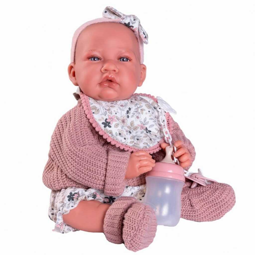 recien nacida lúa bolitas babero