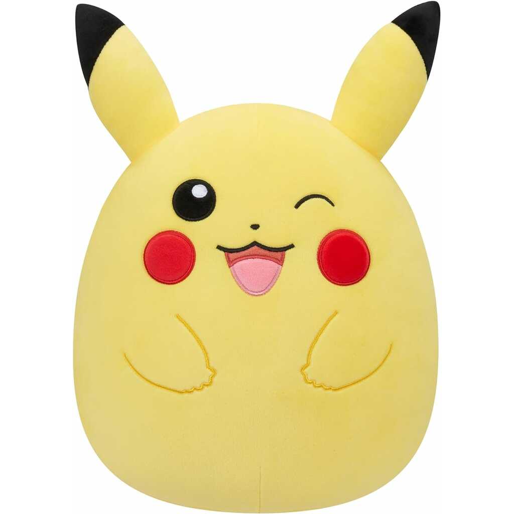 squishmallows pikachu guiño 25cm