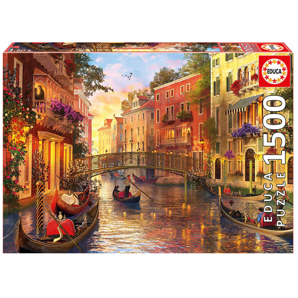 puzzle 1500 atardecer en venecia