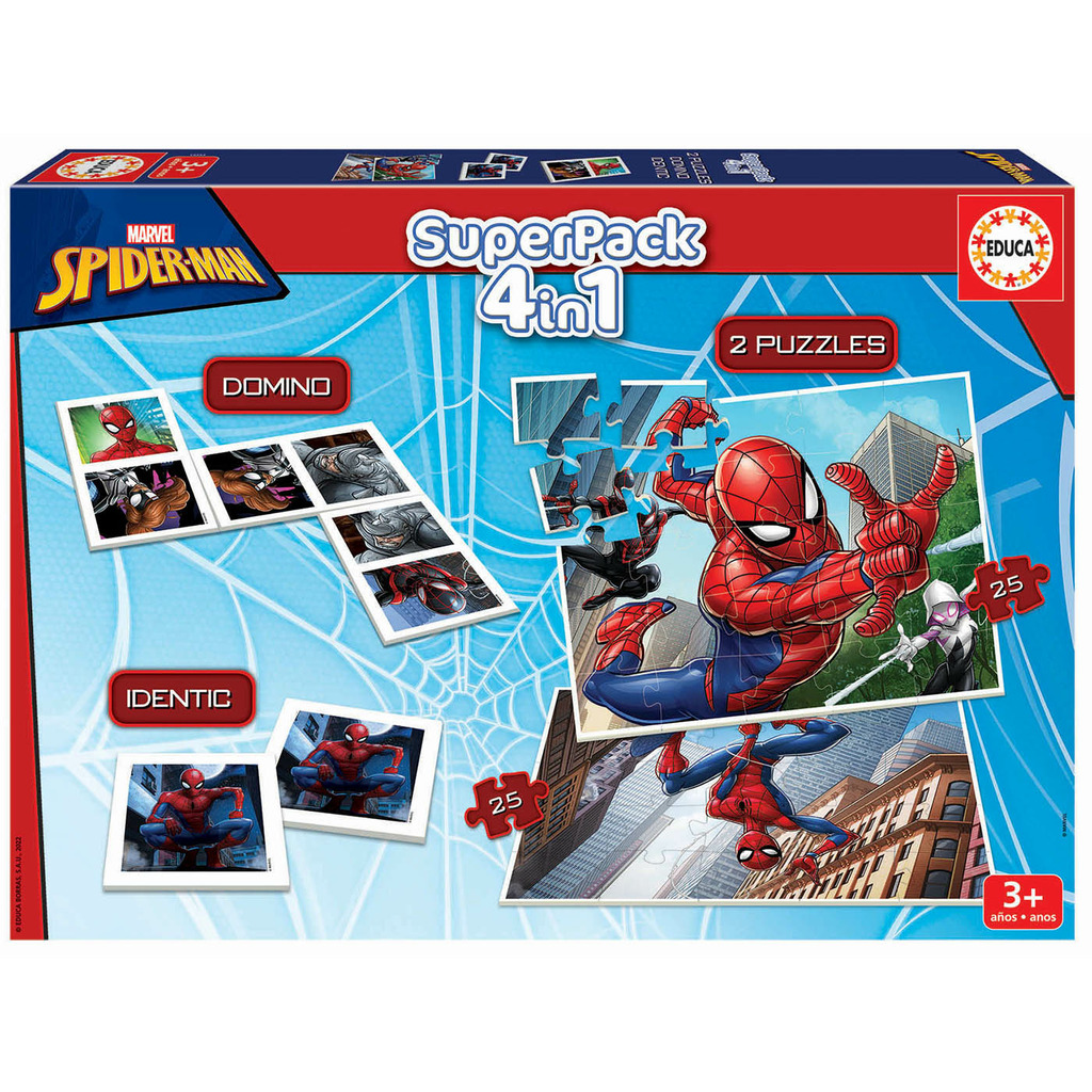 spiderman superpack 4 en 1