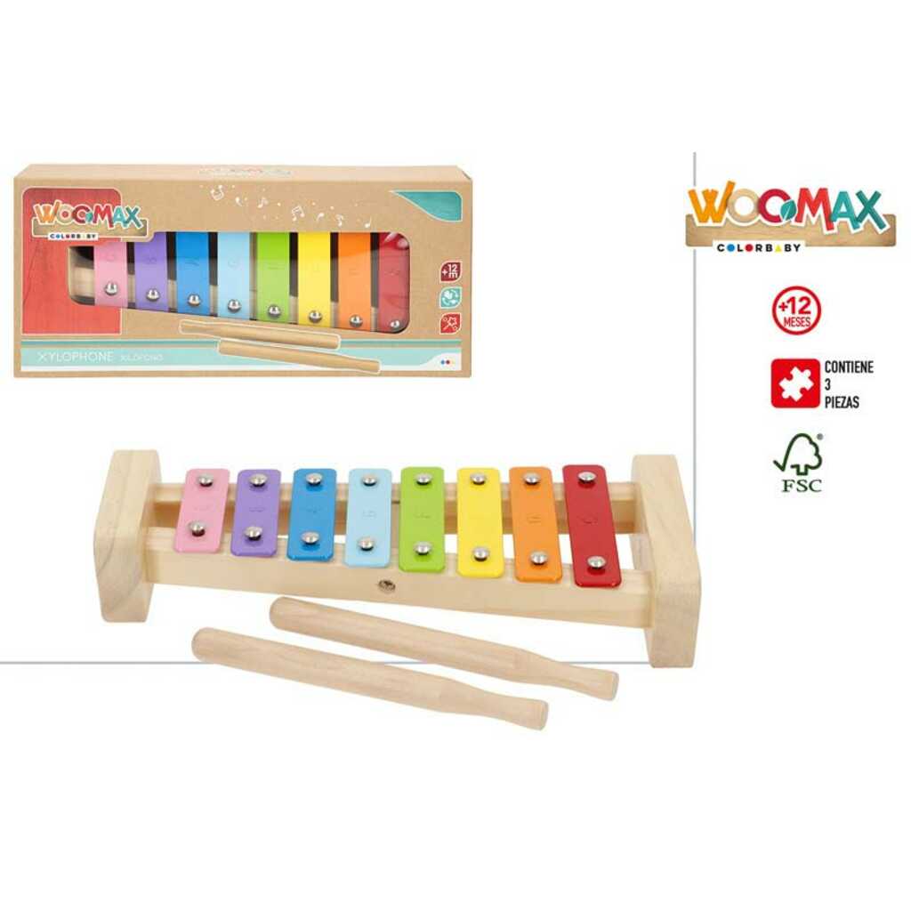 xilófono de madera woomax