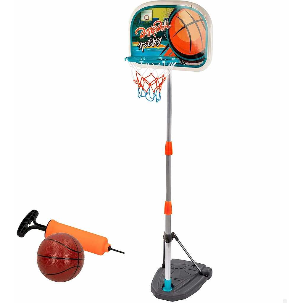 canasta baloncesto con balón