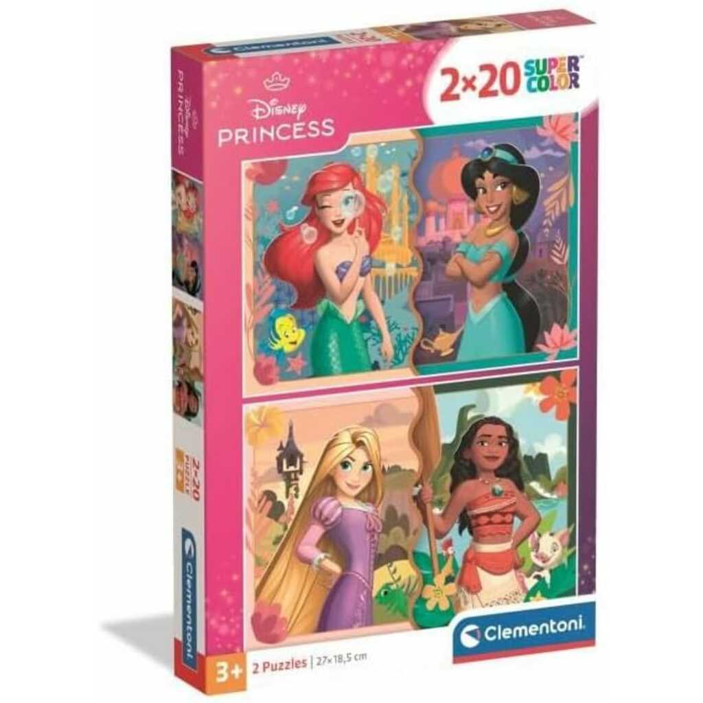 puzzle 2x20 princesas disney