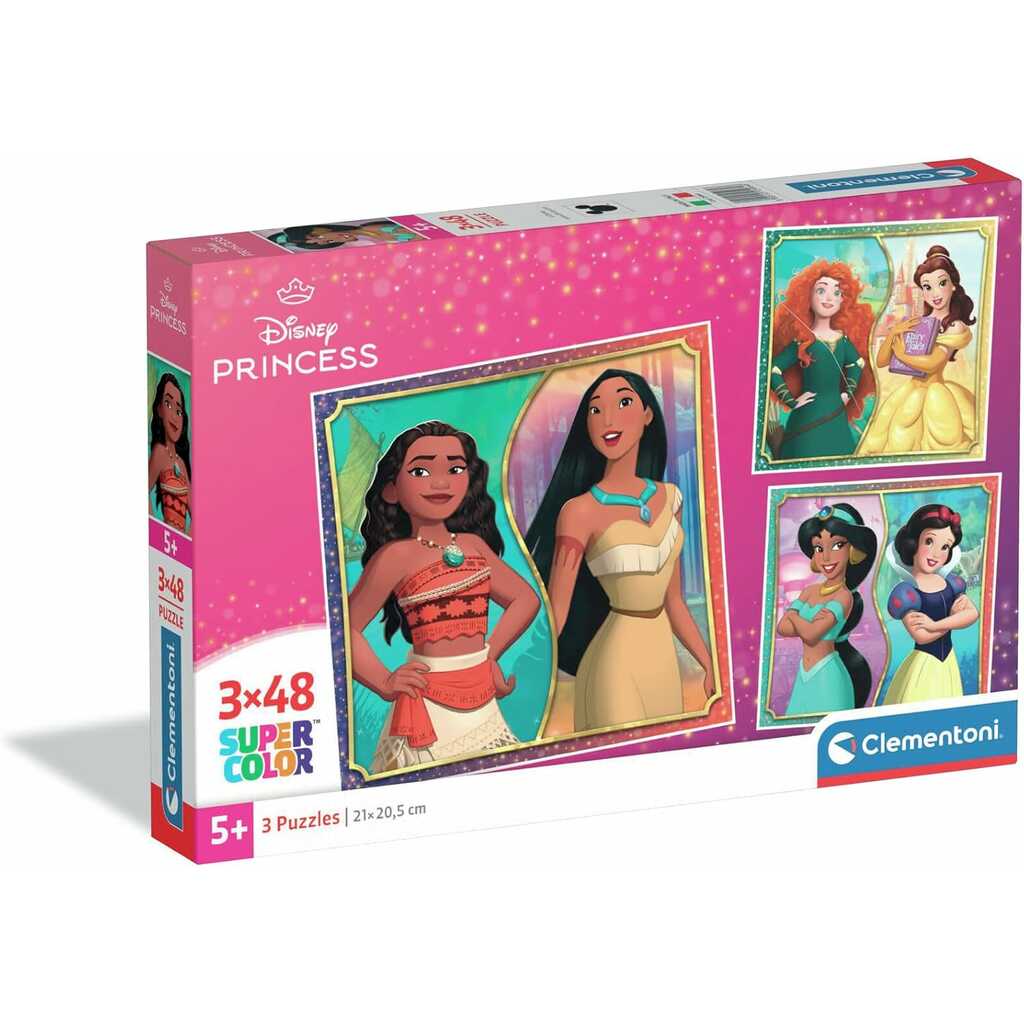 puzzle 3x48 princesas disney