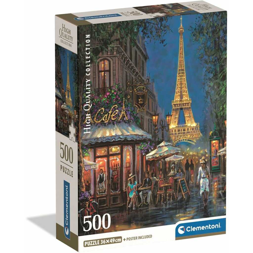 puzzle 500 noche en eiffel cafe